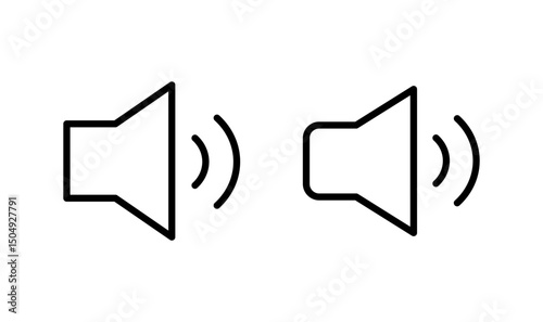 Speaker icon logo design. volume sign and symbol. loudspeaker icon. sound symbol