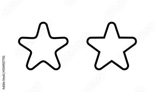 Star icon logo design. rating sign and symbol. favourite star icon