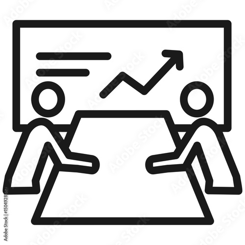Coaching vector icon illustration concept
