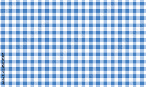 Seamless Checkered Pattern Blue White Background