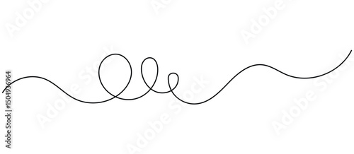 Squiggle Line Design Element Line