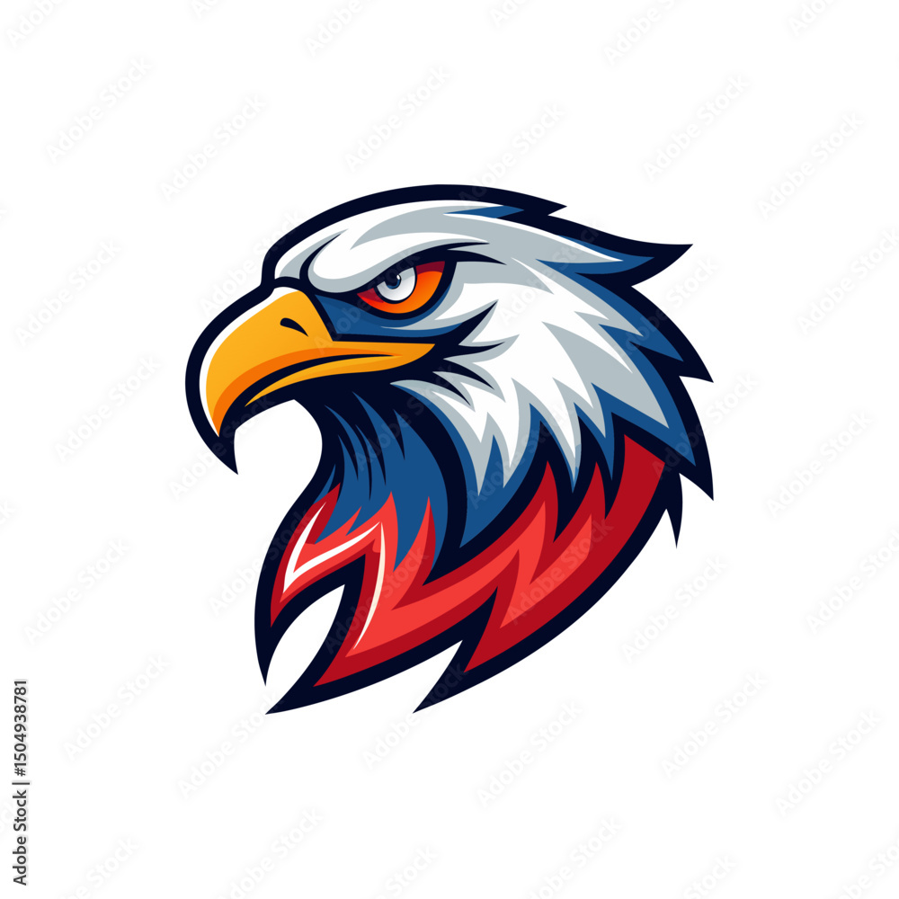 Fototapeta premium Eagle Head Mascot Logo