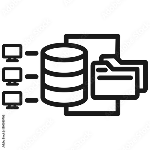 Back up vector icon illustration concept