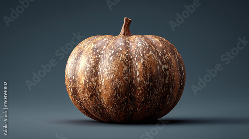 Pumpkin with matte, rough texture