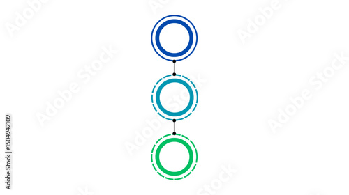 Infographic detailing circular process improvement strategies business sector visual guide modern office environment informative viewpoint