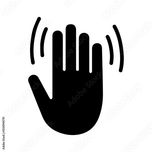 goodbye glyph icon