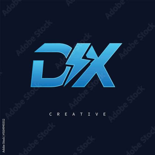 EX Monogram Logo – Bold Modern Letter mark for Creative Branding, Tech & Energy Identity"