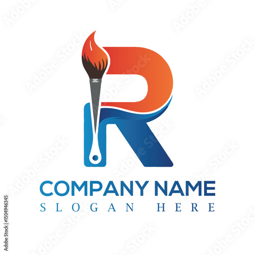 R letter modern logo design, logo design , minimalist logo design, corporate logo design