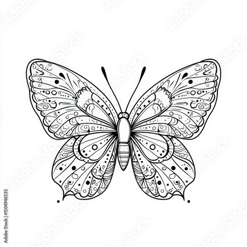 A simple butterfly with uni...