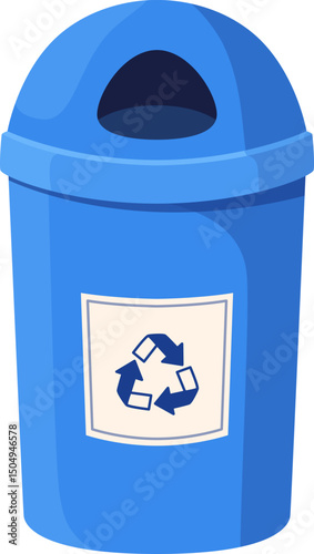 Trash Bin Illustration