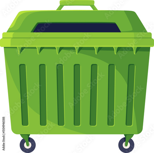 Trash Bin with Wheels