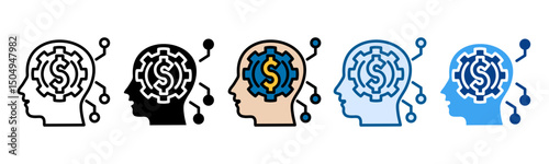 Critical Business Functions Icon Set Multiple Style Collection
