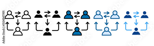 Third Party Dependency Icon Set Multiple Style Collection