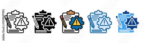 Incident Reporting Icon Set Multiple Style Collection