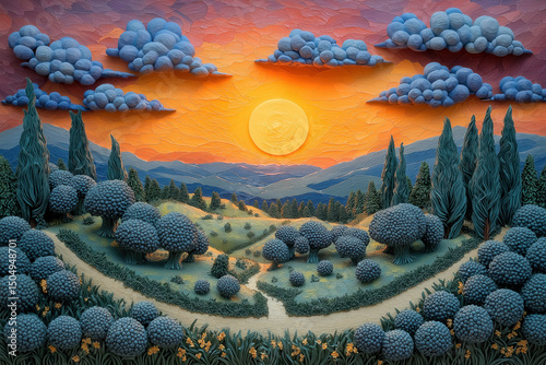 A colorful representation o...