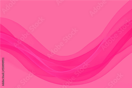 Abstract bright  pink abstract elegant waves on the pink background.