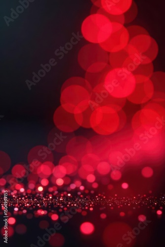 Wallpaper Mural Red bokeh, glittering abstract holiday background, celebration, red light, sparkly Torontodigital.ca