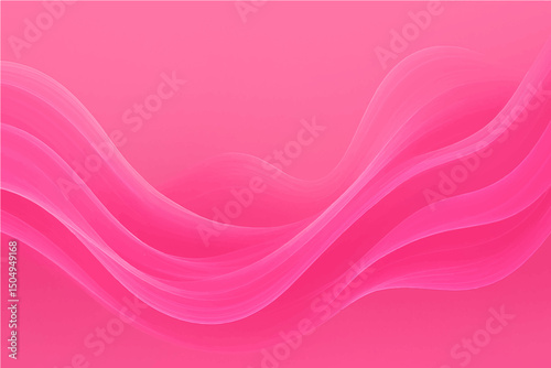 Abstract bright  pink abstract elegant waves on the pink background.