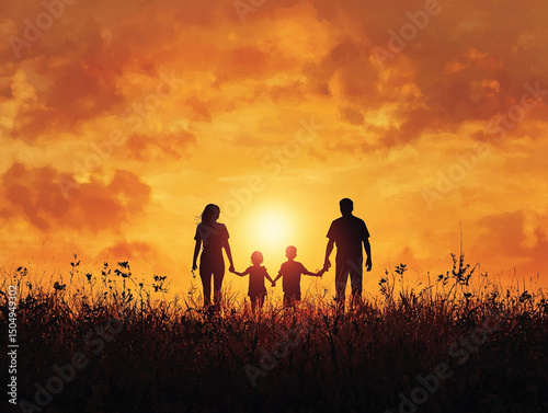 An artistic silhouette of a...