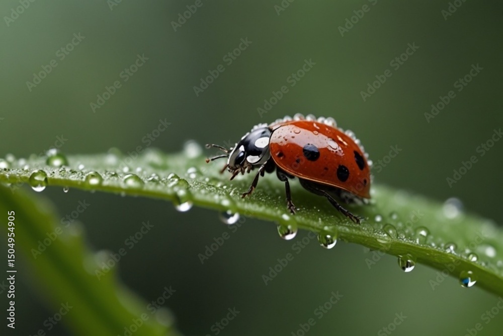 Fototapeta premium ladybird on a leaf