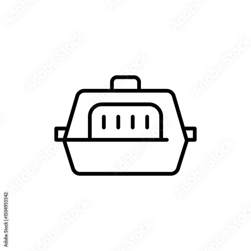 Small animal carrier icon