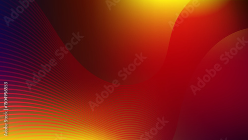 Unique Mesh Gradient Background with Artistic Curved Line Patterns