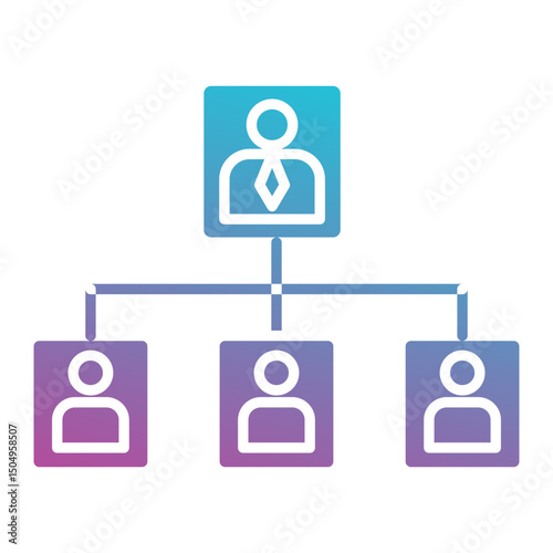 Organization structure icon