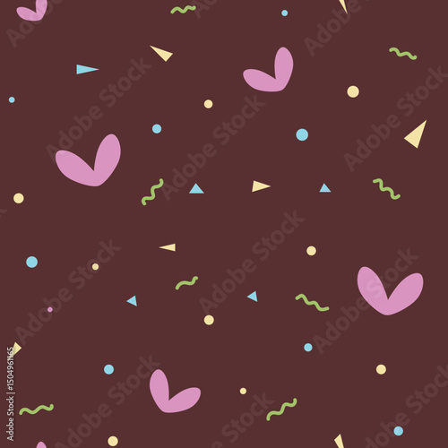 memphis seamless pattern set