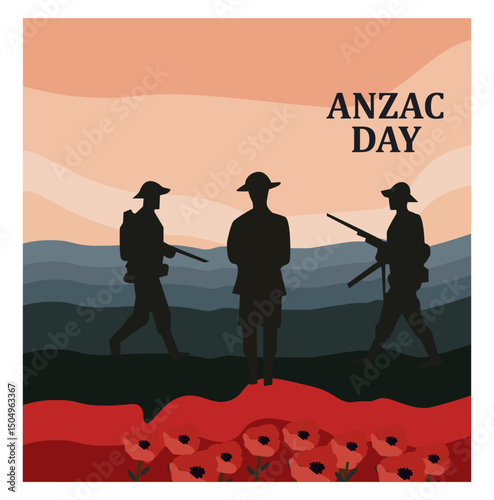 ANZAC Day Remembrance Vector Set -08