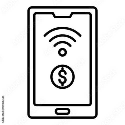 contactless checkout icon