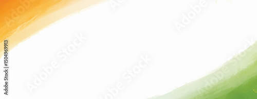 india watercolor greeting orange, green, Tricolor, banner, independence day, republic day, design 15 august, 26 january, saffron, kesari, brush, stroke, print, grunge, splash, banner, poster,