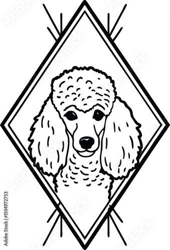 Dog Poodle Silhouette Vector Clipart Illustration png icon
