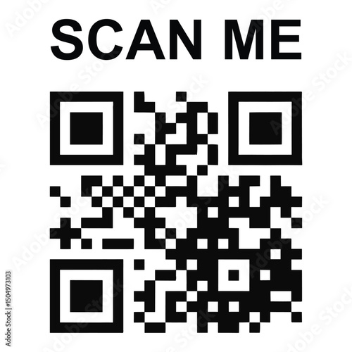 QR Code with "Scan Me" text overlay