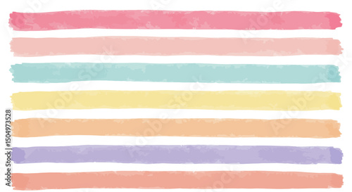Watercolor Pastel Stripes: Soft and Delicate Background