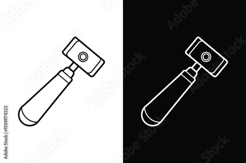 High-Quality Otoscope Icon. Minimal Line Art for Medical UI and Apps