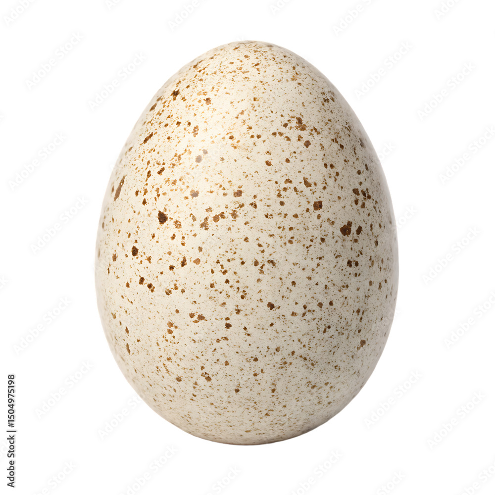 Fototapeta premium Ancient dinosaur egg replica from Mesozoic era isolated on a transparent background