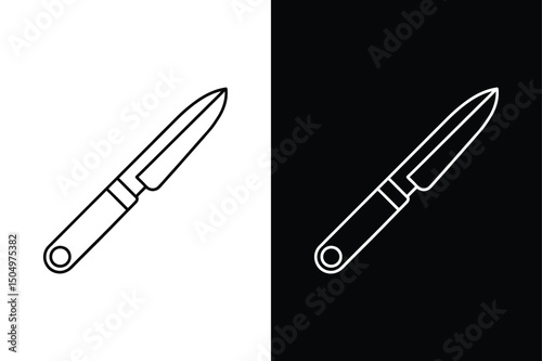 Medical Scalpel Icon. Surgical Blade for Treatment and Postmortem Procedures