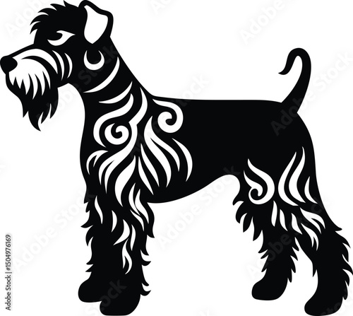 Dog Poodle Silhouette Vector Clipart Illustration png icon