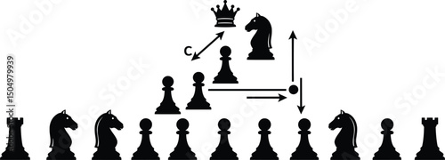 Strategic Chess Vector Illustration A Masterclass in Gameplay