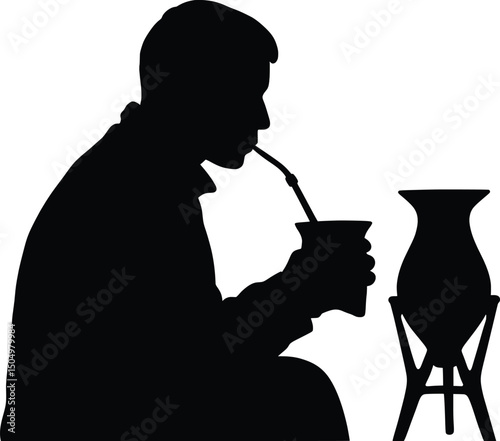 Vector Illustration Chess Player Enjoying Mate