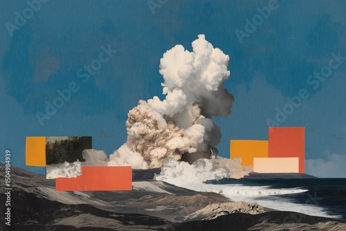 Ocean Eruption Collage