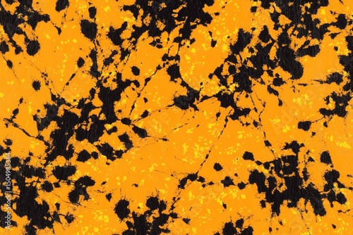 Abstract Orange and Black Texture