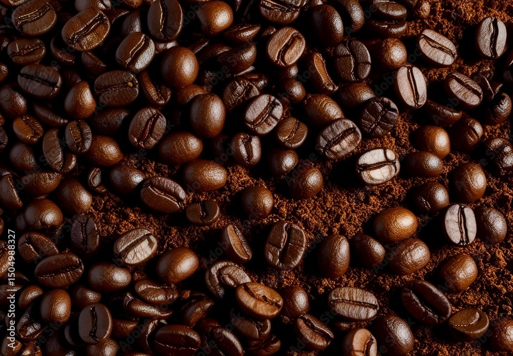 Obraz premium Coffee bean background