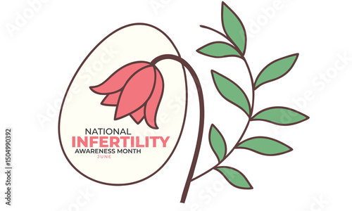 National Infertility Awareness Month. Infertility concept Background.
