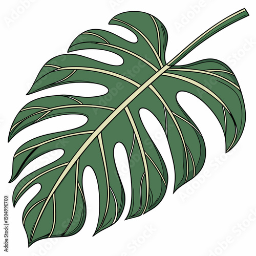 green leaf vector