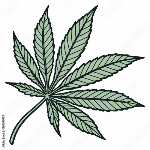 cannabis leaf vector