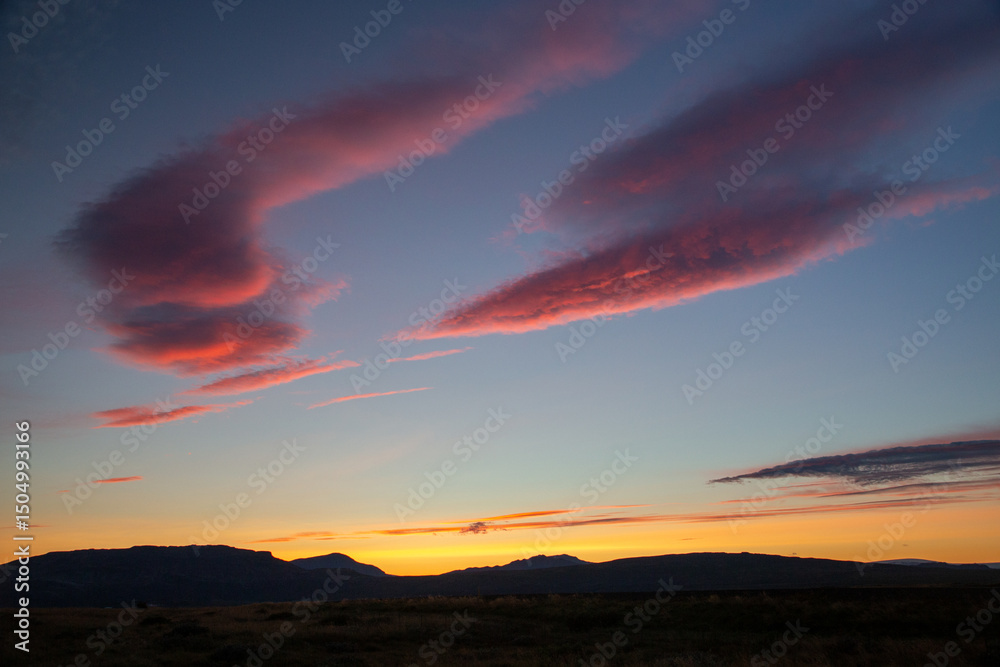 Obraz premium sunset in iceland 