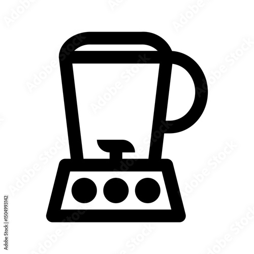 Blender icon. Ideal for kitchen or smoothie preparation designs.