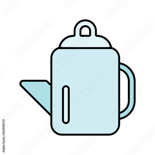 Teapot icon. Suits tea, beverage, or kitchen designs.