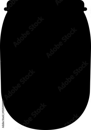 Barrel oil drum icon in flat style. isolated on transparent background
